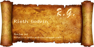 Rieth Godvin névjegykártya